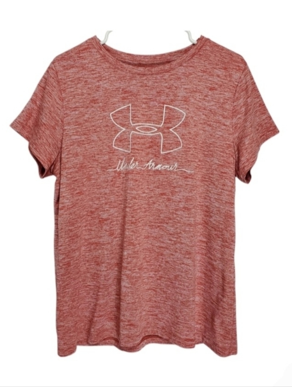 2464 * Under Armour HeatGear Performance Tee Heathered Red Size XL